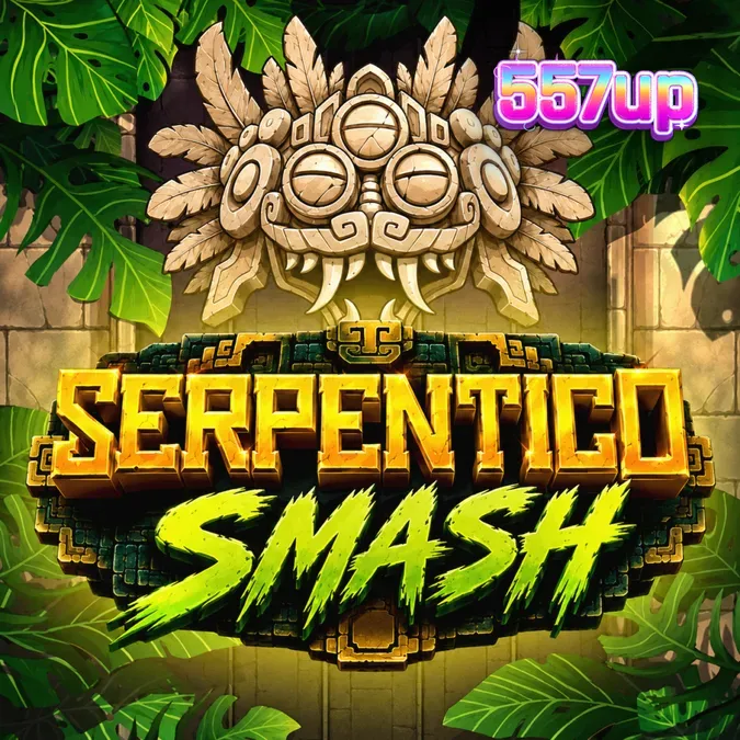 Interface do jogo Serpentico Smash com símbolos em uma grade de 6x5
